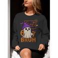 67 Teacher Halloween Ghost Six Seven Meme Math Equation Bruh Women Crewneck Sweatshirt, funny gift