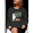 67 Teacher Halloween Ghost Six Seven Meme Math Joke Women Crewneck Sweatshirt, funny gift 67 Teacher Halloween Ghost Six Seven Meme Math Joke Women Crewneck Sweatshirt, funny gift