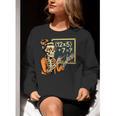 67 Teacher Halloween Skeleton Women Crewneck Sweatshirt, funny gift
