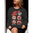 67 History Teacher Teacher 6 7 Overuse '67 Women Crewneck Sweatshirt, History Teacher Sweatshirts, funny gift