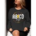 ABCD The Teacher Tour Last Day Of School Rockin' Teacher Women Crewneck Sweatshirt, funny gift ABCD The Teacher Tour Last Day Of School Rockin' Teacher Women Crewneck Sweatshirt, funny gift