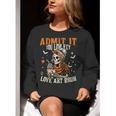 Admit It You Low Key Love Art Bruh Halloween Art Teacher Women Crewneck Sweatshirt, funny gift Admit It You Low Key Love Art Bruh Halloween Art Teacher Women Crewneck Sweatshirt, funny gift