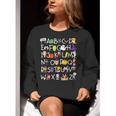 Alphabet ABCs Halloween Characters Kindergarten Teacher Kids Women Crewneck Sweatshirt, funny gift