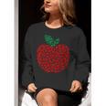 Apple Dot Pattern Art Teacher Appreciation Men Women Humor Women Crewneck Sweatshirt, funny gift Apple Dot Pattern Art Teacher Appreciation Men Women Humor Women Crewneck Sweatshirt, funny gift