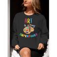 Art Is My Superpower Art Teacher Women Crewneck Sweatshirt, funny gift