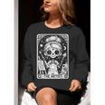 Artist Tarot Card Skeleton Painter Art Teacher Witchy Women Crewneck Sweatshirt, funny gift Artist Tarot Card Skeleton Painter Art Teacher Witchy Women Crewneck Sweatshirt, funny gift