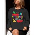Attendance Matters Teacher Apple For Back To School Women Crewneck Sweatshirt, funny gift