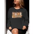 Autumn Pumpkin Thanksgiving Coffee Floral Teacher Fall Women Crewneck Sweatshirt, funny gift Autumn Pumpkin Thanksgiving Coffee Floral Teacher Fall Women Crewneck Sweatshirt, funny gift