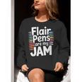 Back To School Teacher Flair Pens Are My Jam Women Crewneck Sweatshirt, funny gift Back To School Teacher Flair Pens Are My Jam Women Crewneck Sweatshirt, funny gift
