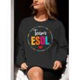 Back To School Teachers Crew Students Team ESOL Teacher Women Crewneck Sweatshirt, funny gift