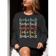 Baseball Math Sports Double Play Teacher School 2022 Women Crewneck Sweatshirt, funny gift Baseball Math Sports Double Play Teacher School 2022 Women Crewneck Sweatshirt, funny gift