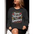 Being Bilingual Is A Superpower ESL Teacher School Women Crewneck Sweatshirt, Esl Teacher Sweatshirts, funny gift Being Bilingual Is A Superpower ESL Teacher School Women Crewneck Sweatshirt, Esl Teacher Sweatshirts, funny gift