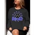 Blue Bobcats School Spirit Coquette Bow Mascot Teacher Women Crewneck Sweatshirt, funny gift