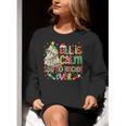 Book Tree All Is Calm Said No Teacher Ever Christmas Women Crewneck Sweatshirt, funny gift