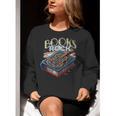 Books Rock Rock'n Roll Science Of Reading Teachers Guitar Women Crewneck Sweatshirt, Science Teacher Sweatshirts, funny gift Books Rock Rock'n Roll Science Of Reading Teachers Guitar Women Crewneck Sweatshirt, Science Teacher Sweatshirts, funny gift