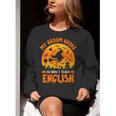 My Broom Broke So Now I Teach English Halloween Teacher Women Crewneck Sweatshirt, English Teacher Sweatshirts, funny gift