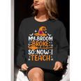 My Broom Broke So Now I Teach Halloween Teacher Women Crewneck Sweatshirt, funny gift My Broom Broke So Now I Teach Halloween Teacher Women Crewneck Sweatshirt, funny gift