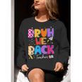 Bruh We Back Teachers First Day Back To School Teachers Women Crewneck Sweatshirt, funny gift Bruh We Back Teachers First Day Back To School Teachers Women Crewneck Sweatshirt, funny gift