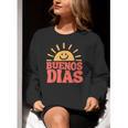 Buenos Dias Spanish Teacher Appreciation Back To School Women Crewneck Sweatshirt, funny gift Buenos Dias Spanish Teacher Appreciation Back To School Women Crewneck Sweatshirt, funny gift