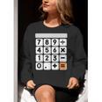 Calculator Easy Halloween Costume For Math Teacher Women Crewneck Sweatshirt, funny gift