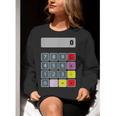 Calculator Math Teacher Halloween Costumes Women Men Adults Women Crewneck Sweatshirt, funny gift