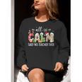 All Is Calm Said No Teacher Ever Teacher Christmas Women Crewneck Sweatshirt, funny gift All Is Calm Said No Teacher Ever Teacher Christmas Women Crewneck Sweatshirt, funny gift