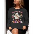 You Can't Scare Me I'm a Principal Halloween Teacher Women Crewneck Sweatshirt, funny gift You Can't Scare Me I'm a Principal Halloween Teacher Women Crewneck Sweatshirt, funny gift