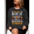 You Can't Scare Me I'm A Special Education Teacher Halloween Women Crewneck Sweatshirt, funny gift