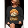 You Can't Scare Me I Teach 3rd Grade Teacher Halloween Men Women Kids Women Crewneck Sweatshirt, funny gift
