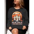 You Can't Scare Me I Teach Middle School Teacher Halloween Women Crewneck Sweatshirt, funny gift