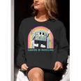 Career In Modeling AAC Teacher SLP SPED Communication Autism Women Crewneck Sweatshirt, funny gift Career In Modeling AAC Teacher SLP SPED Communication Autism Women Crewneck Sweatshirt, funny gift