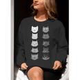 Cat Themed Artist Value Scale Educational Art Teacher Women Crewneck Sweatshirt, funny gift Cat Themed Artist Value Scale Educational Art Teacher Women Crewneck Sweatshirt, funny gift