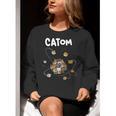 Catom Science Teacher Chemistry Lover Physics School Cat Women Crewneck Sweatshirt, Science Teacher Sweatshirts, funny gift Catom Science Teacher Chemistry Lover Physics School Cat Women Crewneck Sweatshirt, Science Teacher Sweatshirts, funny gift