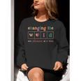 Changing The World One Phoneme At a Time Phonics Teacher Men Women Girls Kids Women Crewneck Sweatshirt, funny gift