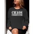 Chaos Coordinator Teacher Mom & Parents Women Crewneck Sweatshirt, funny gift Chaos Coordinator Teacher Mom & Parents Women Crewneck Sweatshirt, funny gift