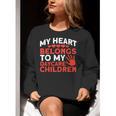 Childcare My Heart Belongs To Children Daycare Teacher Men Women Women Crewneck Sweatshirt, funny gift