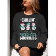 Chillin' With My Preschool Snowmies Teacher Christmas Men Women Kids Women Crewneck Sweatshirt, funny gift
