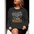 Choir Teacher I Hear Voices Chorister Church Choral Music Women Crewneck Sweatshirt, funny gift