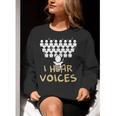 Choir Teacher Shirt I Hear Voices Chorister Tee Women Crewneck Sweatshirt, funny gift