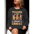 Christmas Teacher Of Smart Cookies Gingerbread Man Teaching Women Crewneck Sweatshirt, funny gift Christmas Teacher Of Smart Cookies Gingerbread Man Teaching Women Crewneck Sweatshirt, funny gift