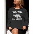 Civil War It Was A Blast History Teacher T-Shirt Women Crewneck Sweatshirt, History Teacher Sweatshirts, funny gift