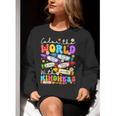 Color The World With Kindness Crayon Positivity Teacher Women Crewneck Sweatshirt, funny gift Color The World With Kindness Crayon Positivity Teacher Women Crewneck Sweatshirt, funny gift