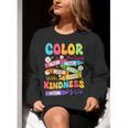Color The World With Kindness Teachers Back To School Women Crewneck Sweatshirt, funny gift
