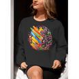 Colorful Brain Art Teacher Artist Painter Student Women Crewneck Sweatshirt, funny gift Colorful Brain Art Teacher Artist Painter Student Women Crewneck Sweatshirt, funny gift