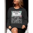 Composition Book Notebook Teachers Matching Group Halloween Women Crewneck Sweatshirt, funny gift