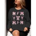 Coquette Bow Ballet Dance Teacher Coquette Women Dancing Women Crewneck Sweatshirt, funny gift