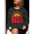 Cute Bilingual Spanish Teacher Buenos Dias Sunshine Women Crewneck Sweatshirt, funny gift