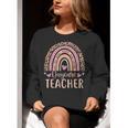 Cute Daycare Teacher Rainbow Leopard Print Childcare Worker Women Crewneck Sweatshirt, funny gift Cute Daycare Teacher Rainbow Leopard Print Childcare Worker Women Crewneck Sweatshirt, funny gift