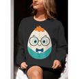 Cute Good Egg Teacher Halloween Costume Food Group Women Crewneck Sweatshirt, funny gift