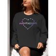 Cute Montessori For Teachers Kids & Moms Women Crewneck Sweatshirt, funny gift Cute Montessori For Teachers Kids & Moms Women Crewneck Sweatshirt, funny gift